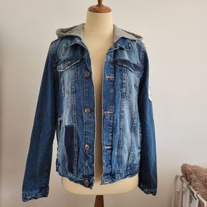 ZARA Hooded Denim Jacket
